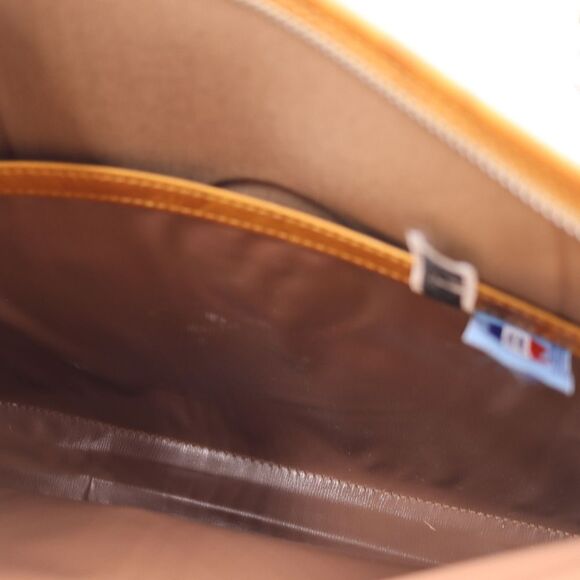 American Tourister Vintage Brown Vinyl Business Case Travel Bag Document File - Picture 4 of 10